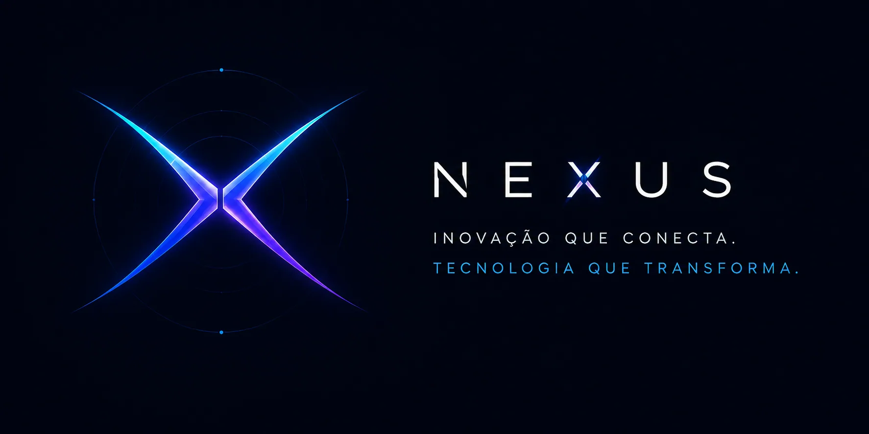 Identidade visual do projeto NEXUS — Inovação que conecta, tecnologia que transforma